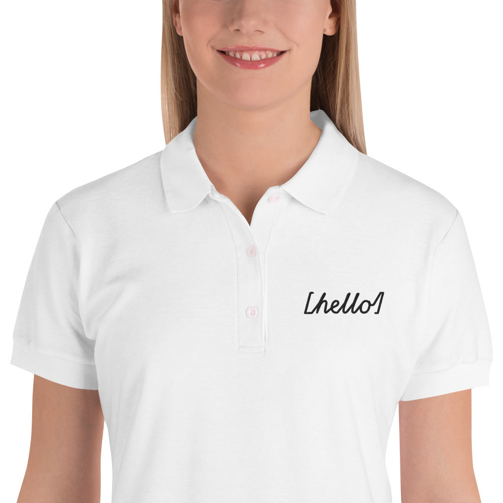 Embroidered Women's Polo Shirt